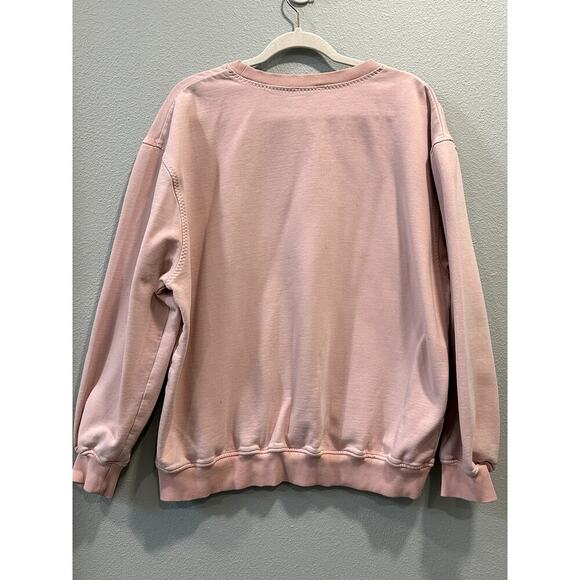LOVE AND LEMONS Crewneck Fleeced Sweatshirt Pink - Picture 5 of 6